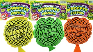 JA-RU Whoopee Cushion Self Inflating Flarp Original (Pack of 3) Kids and Adult Fart Toy | Prank Self-Inflating. Whoopie Makes Gas Sounds Item #327-3p