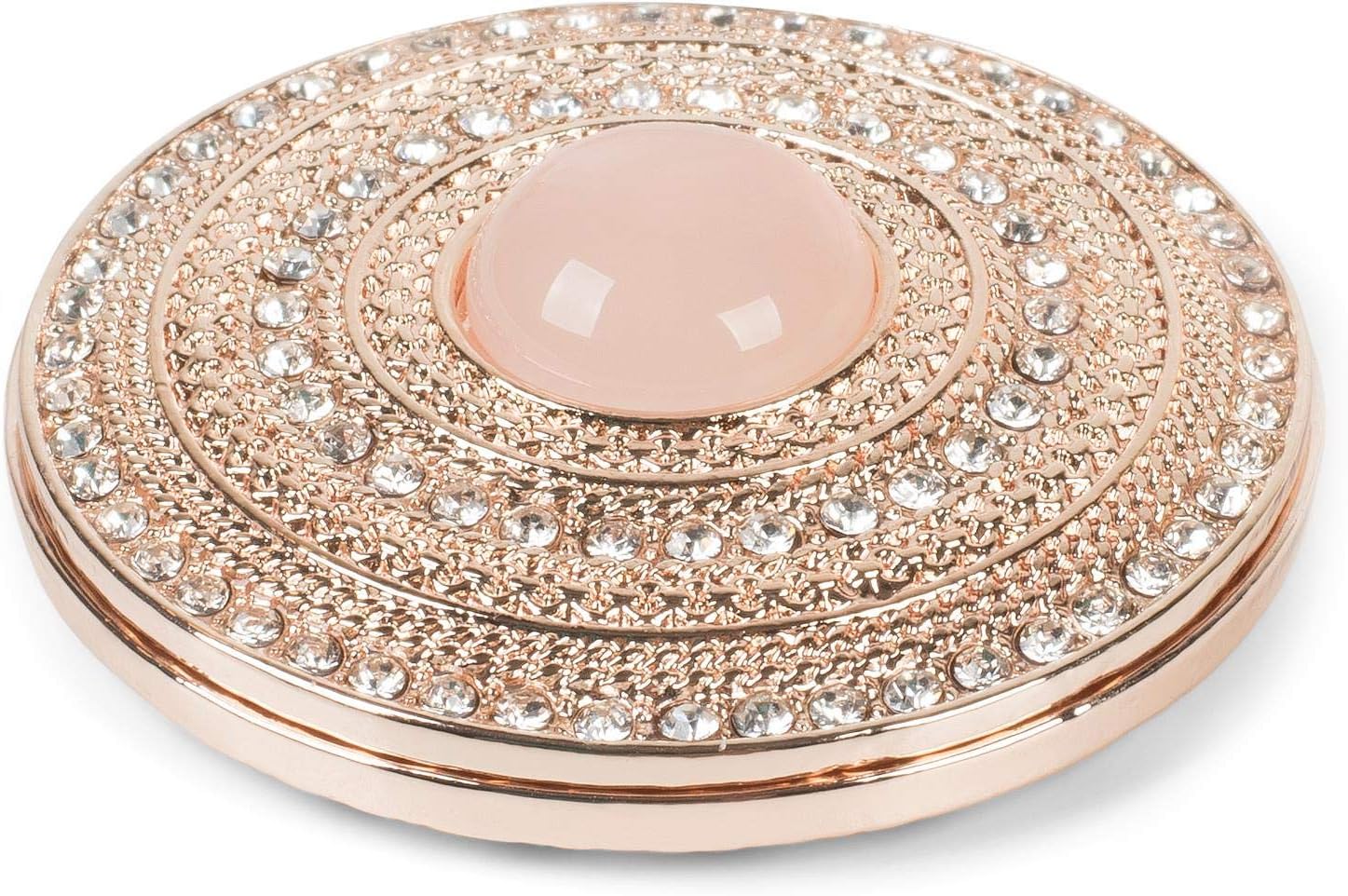 styleBREAKER women round magnetic jewellery brooch with rhinestones and large pearls for scarves, shawls or ponchos, brooch 05050082