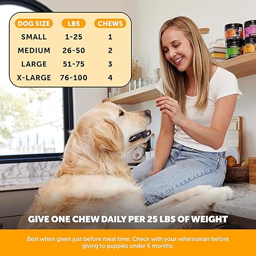 Miniatura 4 de PetHonesty - Suplemento para alergias para perros, aceite de pescado de salmón omega 3, calostro, probióticos digestivos, para alergias estacionales