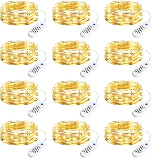 15 Nostalgic Christmas Aesthetic Ideas That'll Fill Your Heart with Holiday Cheer! 15 Minetom 12 Pack Fairy Lights Battery Operated String Lights, 8 Modes & T...