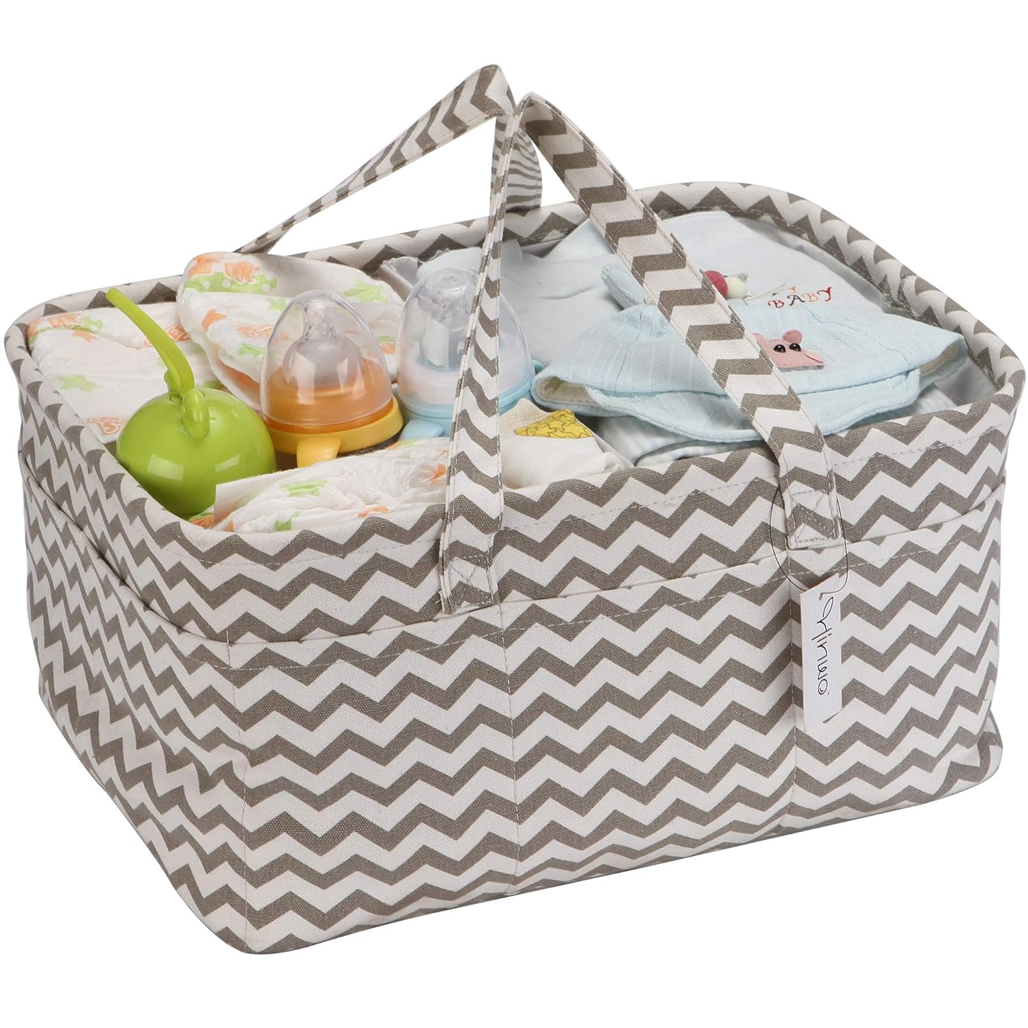 Hinwo Baby Nappy Caddy, Infant Nursery, Tote, Storage