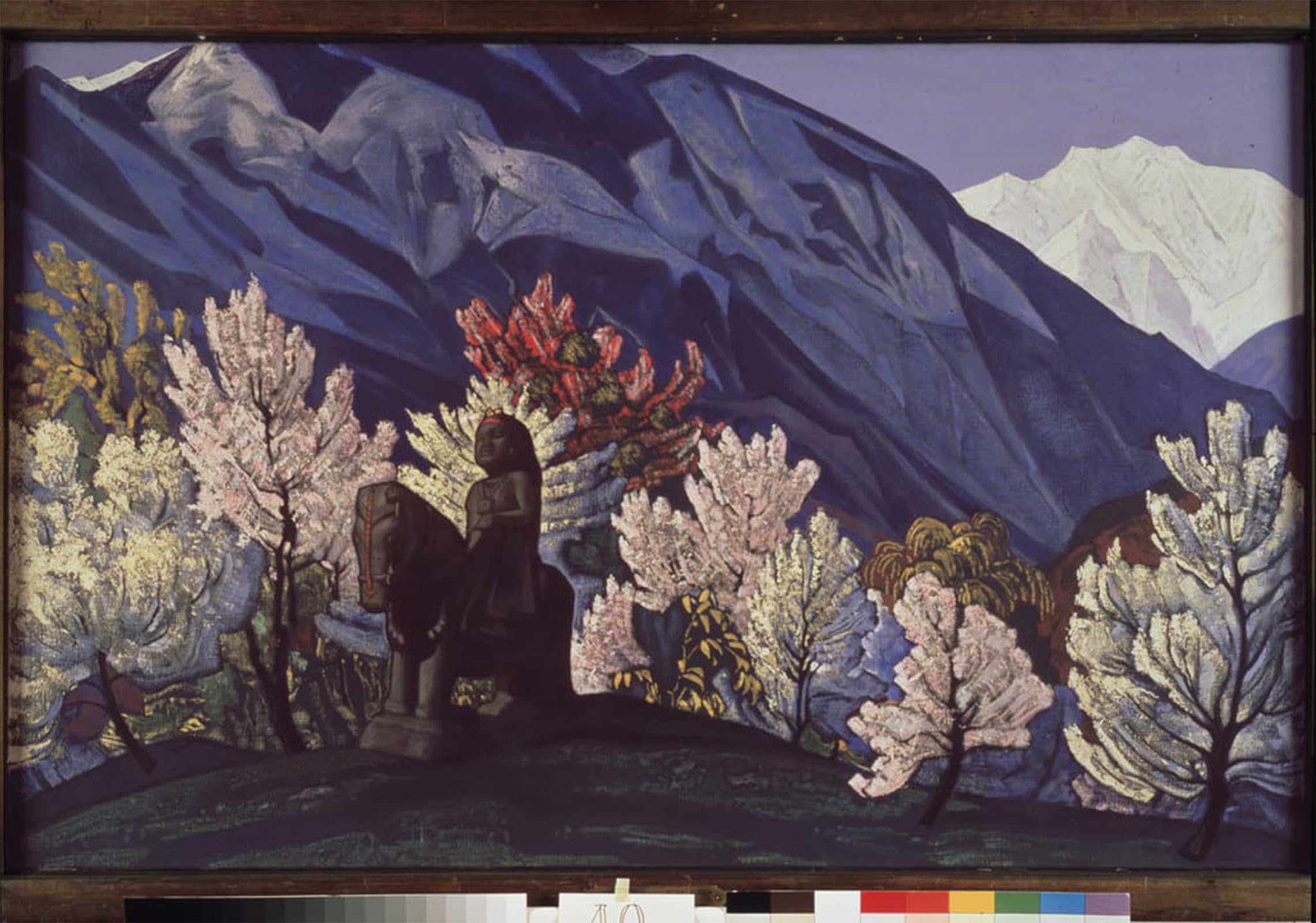 POSTERIIk Vintage Art Print Images Pictures Print Guga Chohan by Nicholas Roerich Modern Colour Posters for Office Home Decor 60x90cm
