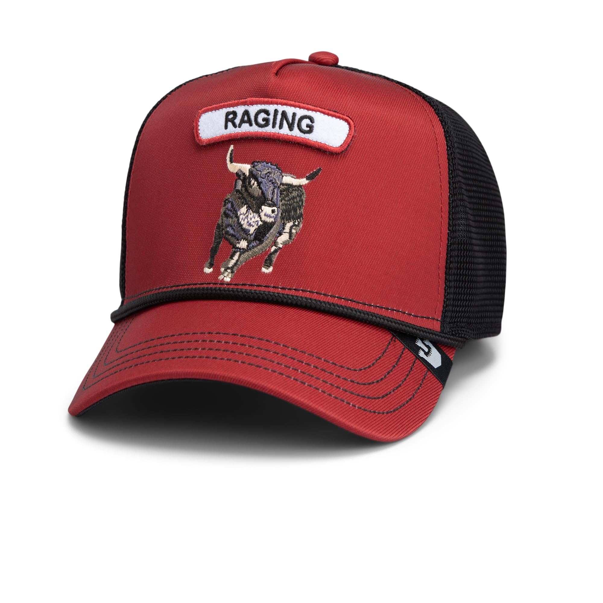 Goorin Bros. Unisex Red (Gb2 Raging Bull) Rocker Top Trucker Hat For Men And Women, One Size