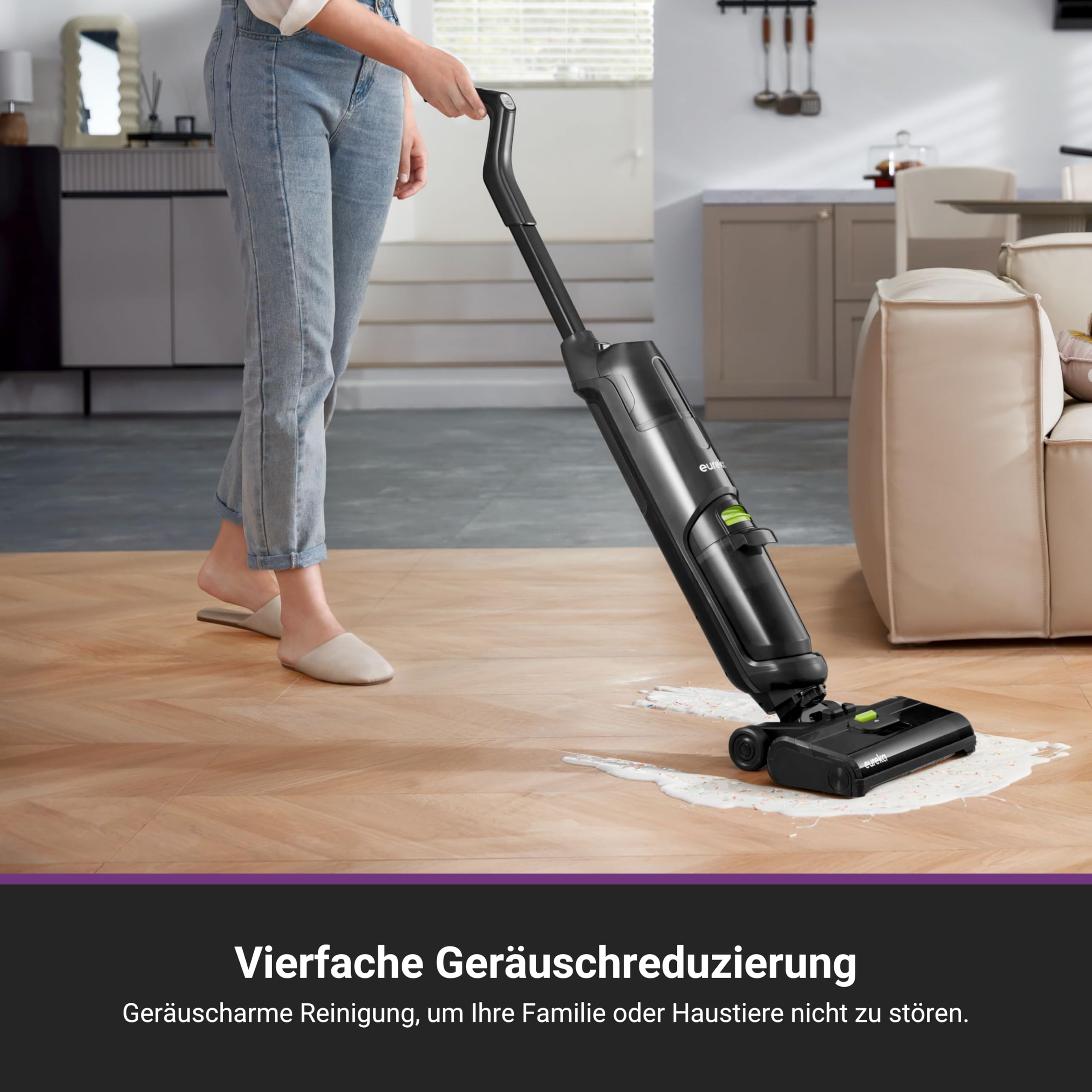 Eureka NEW400 Gen2, Nass-& Trockensauger, Selbstfahrender Nass- und Trockensaugervereinfacht, Staubsauger mit Wischfunktion, Saugwischer