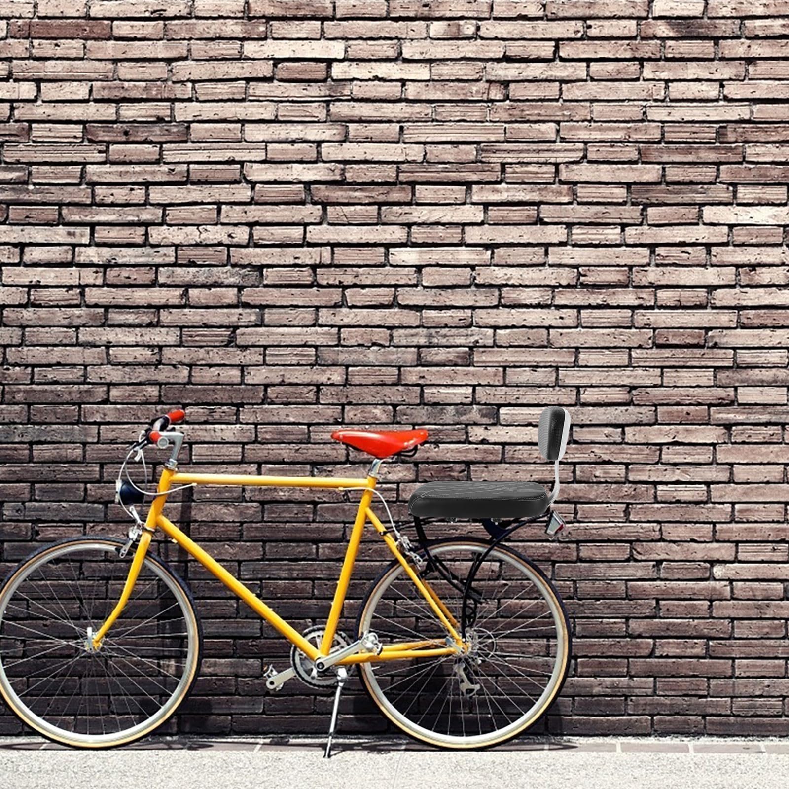 Gatuida Seggio Bici Posteriore con Schienale, Seduta Imbottita