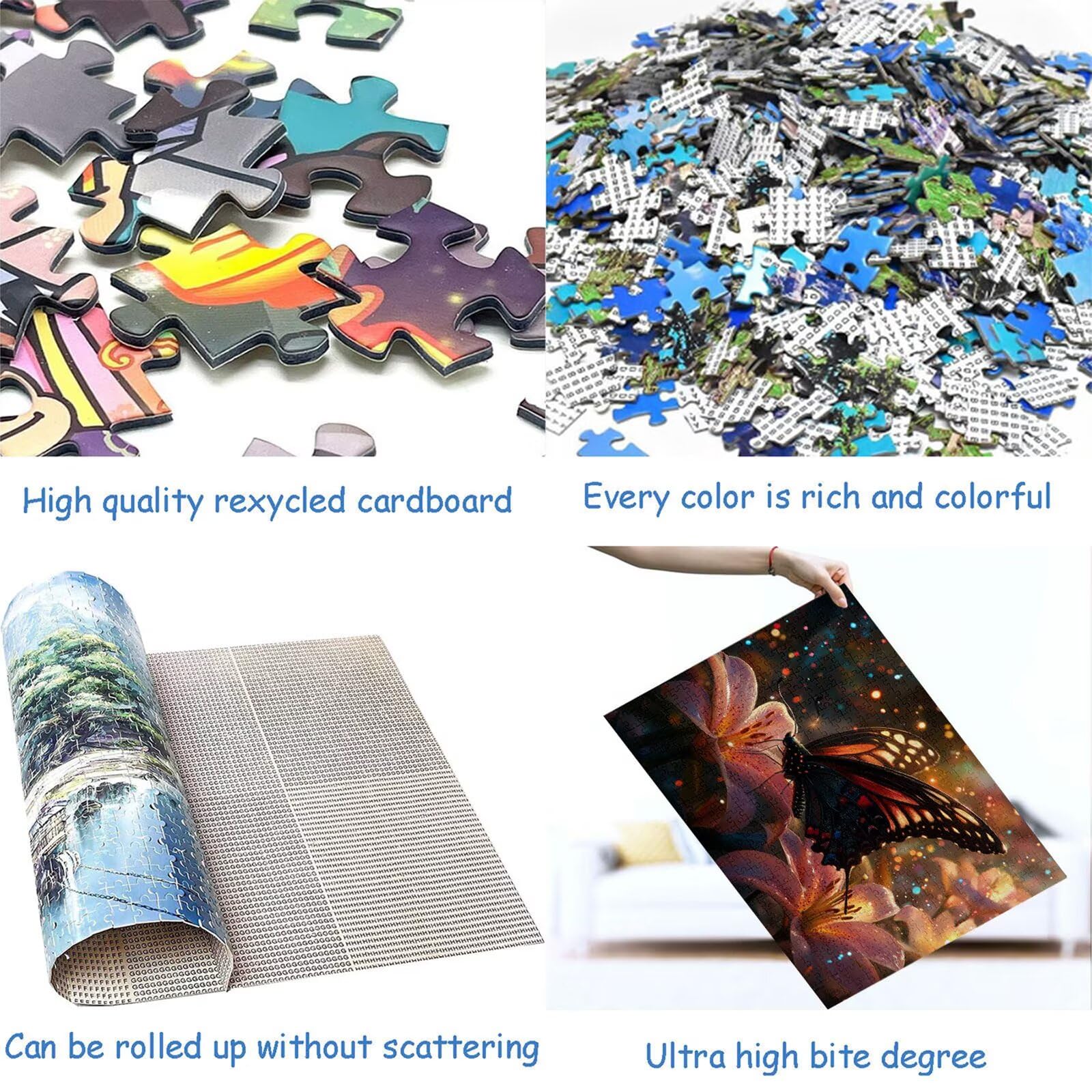 Puzzle 3000 elementów motyl puzzle dla dorosłych 122 x 81 cm unikalne rzemiosło klasyczne 3D drewniana układanka do rodzinnych gier biznesowych, układanka do samodzielnego wykonania nawet do dekoracji