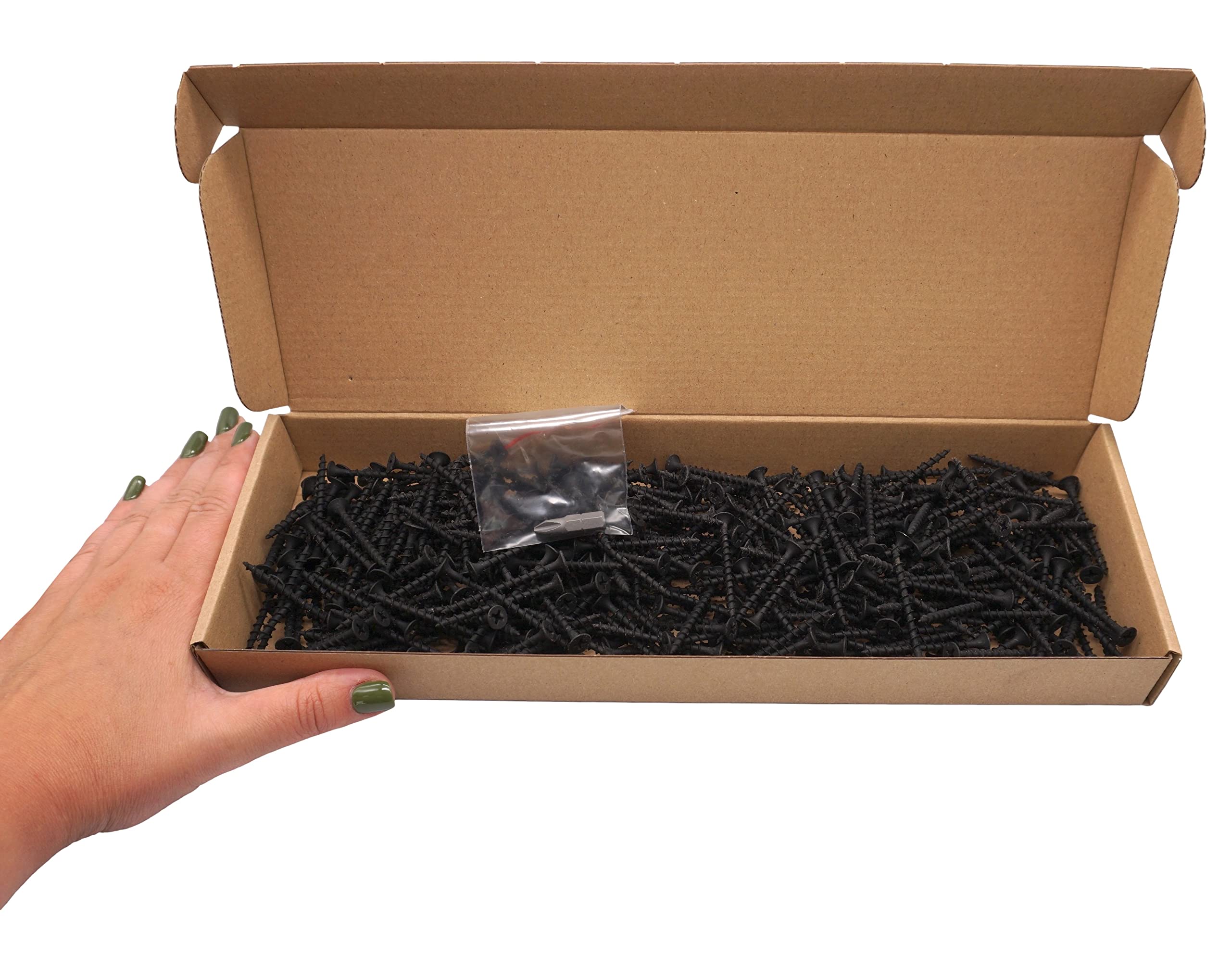 Viti Per Cartongesso Rok 8-9 X 2-1/2 - Filetto Profondo Testa Bugle Nero - Confezione 100 Pezzi