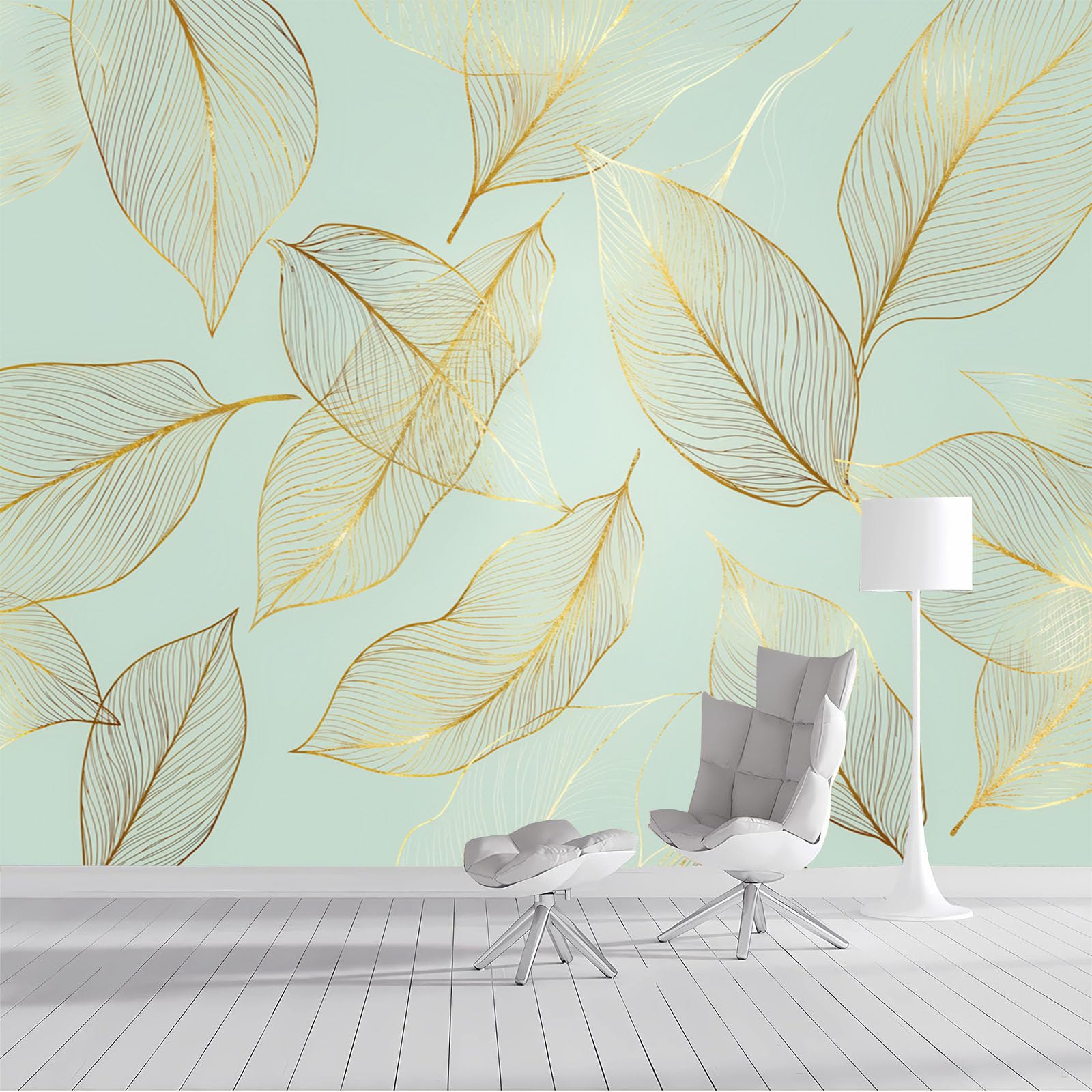 Photo muraux papier peint 3D panoramique salon chambre texture végétale 400x280