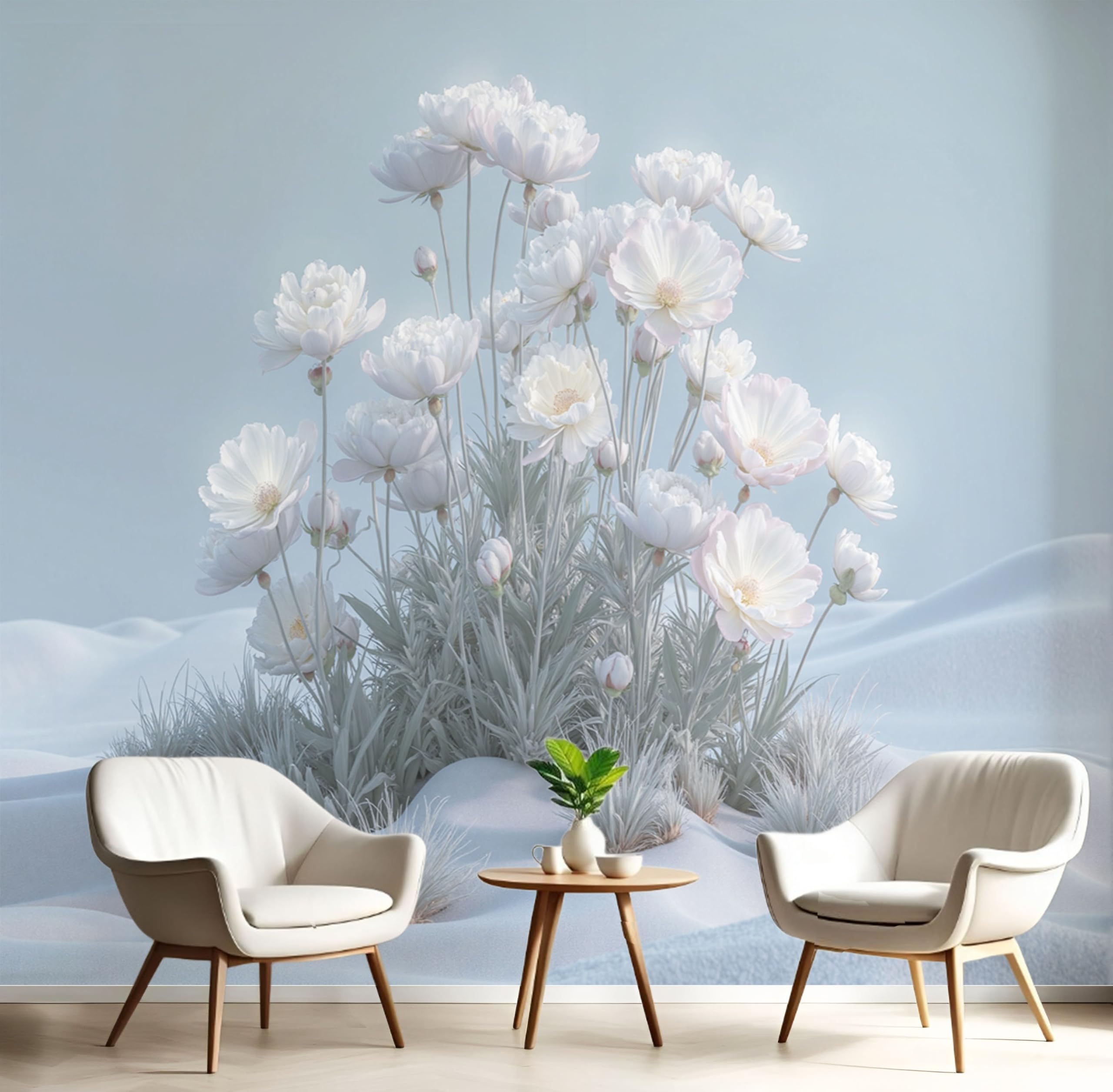 Fresque murale fleurs de rêve pour inviter la poésie de la nature chez vous