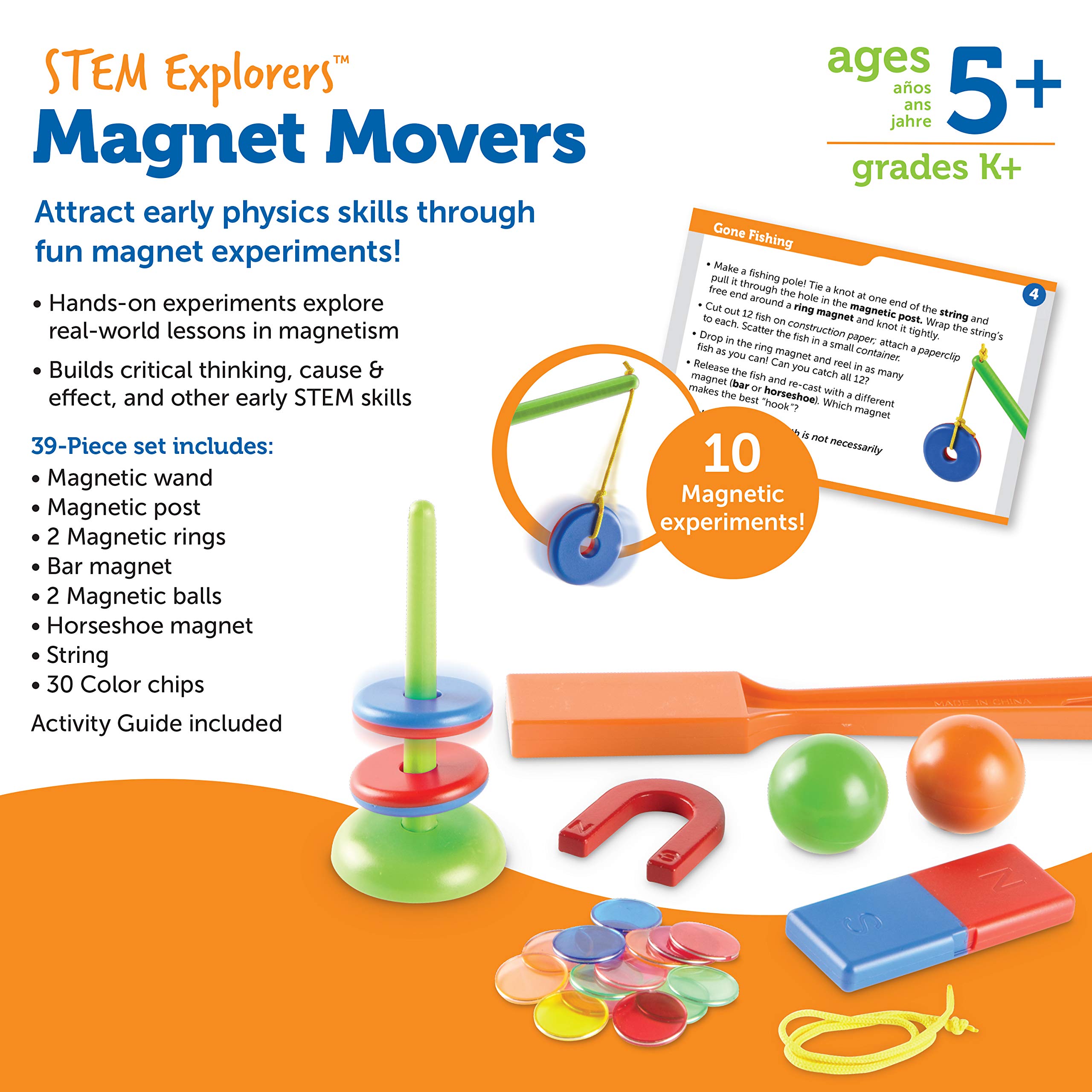 Learning Resources LER9295 STEM Explorers, Magnet Movers, 39