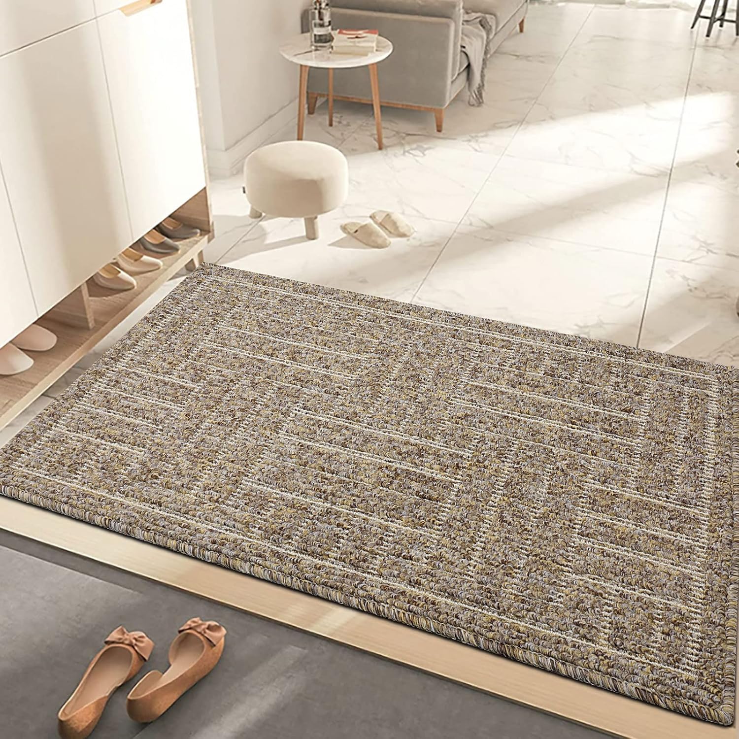 comfoyar Door Mats Heavy Duty Floor Mat, Washable Nonslip Doormats, Super Absorbent Entrance