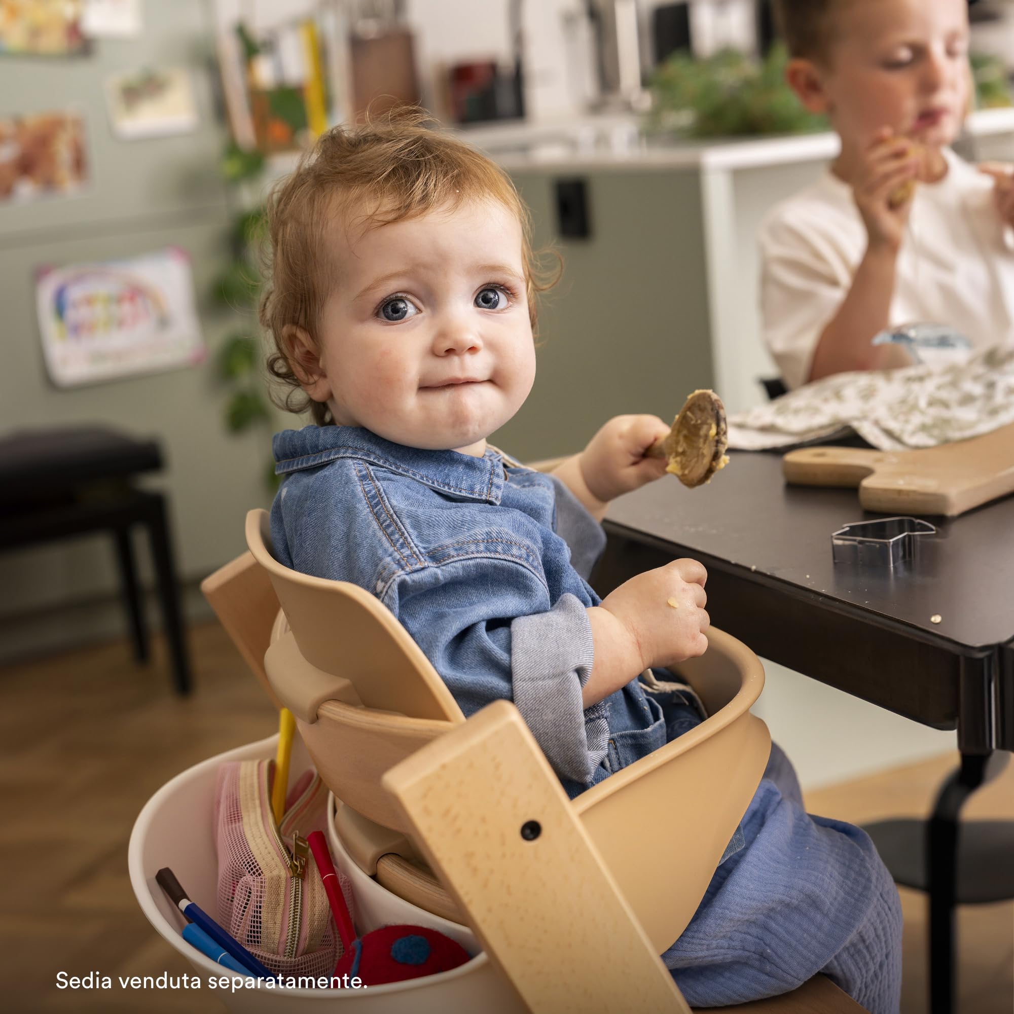 Tripp Trapp Baby Set 2 di Stokke, Vanilla White - Ideale per bambini dai 6 ai 36 mesi - Trasforma le sedie Tripp Trapp prodotte dopo maggio 2003 in un comodo seggiolone