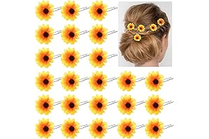 24 Pieces Sunflower Hair Pins for Women