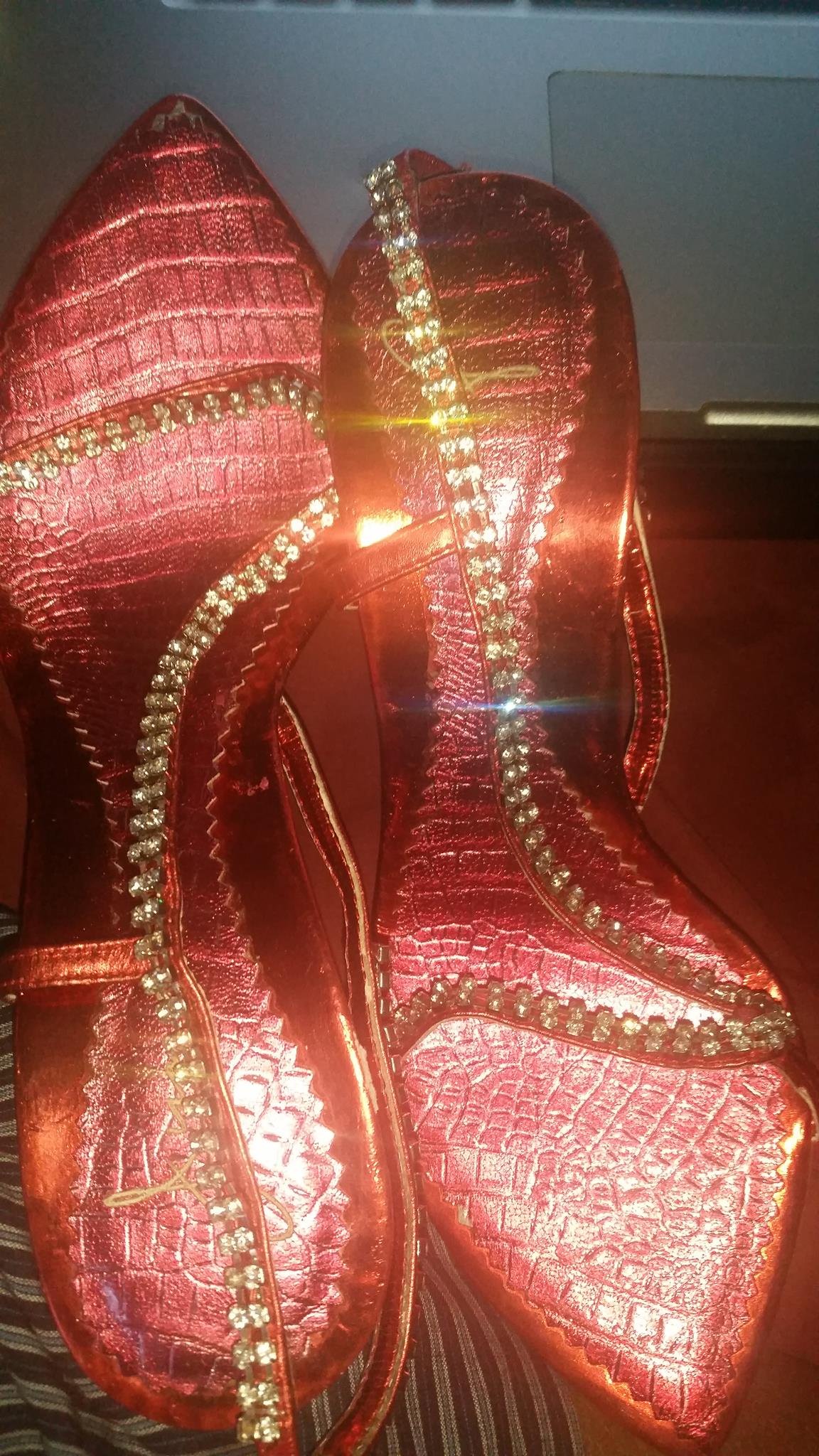 Ladies' High Heel Sandles With Rhinestone Platforms shoes