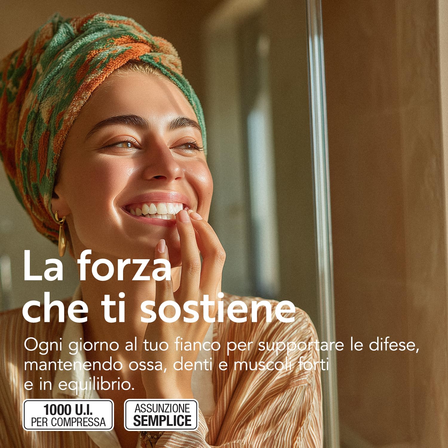 Vitamina D 2000 UI PiùLife, 600 Mini Compresse Vitamina D3 Masticabile (2cpr Per Dose), Integratore Vit D Pura, Difese Immunitarie, Ossa Muscoli Denti, Vit D3 Gluten Free, Lactose Free