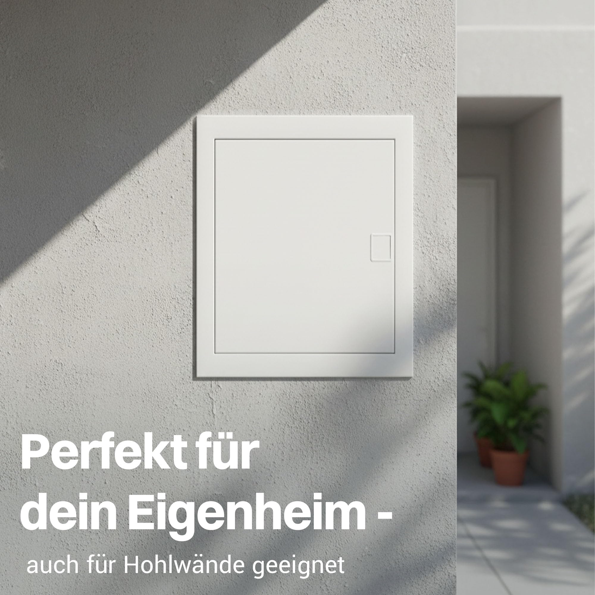 Intratec Sicherungskasten Unterputz 2 reihig – Unterputz & Hohlwand Verteilerkasten IP40 für 24 Module mit weißer Tür und Hutschiene einfache Elektroinstallation Zuhause & Gewerbe – 442 x 346 x 94mm