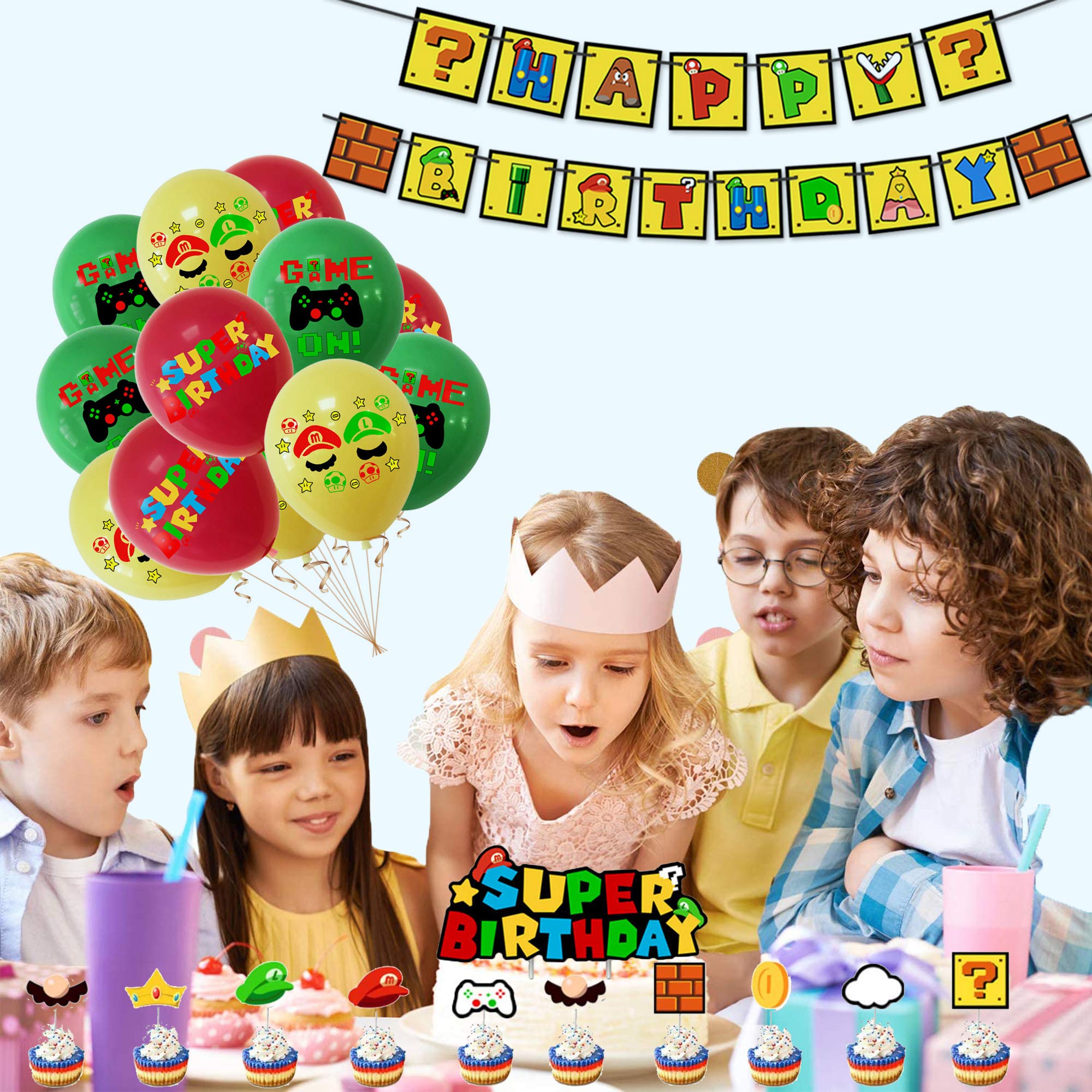 Rosepartyh Super Mario Birthday Decorations Super Mario Birthday Rosepartyh Super Mario Birthday Decorations Super Mario Birthday