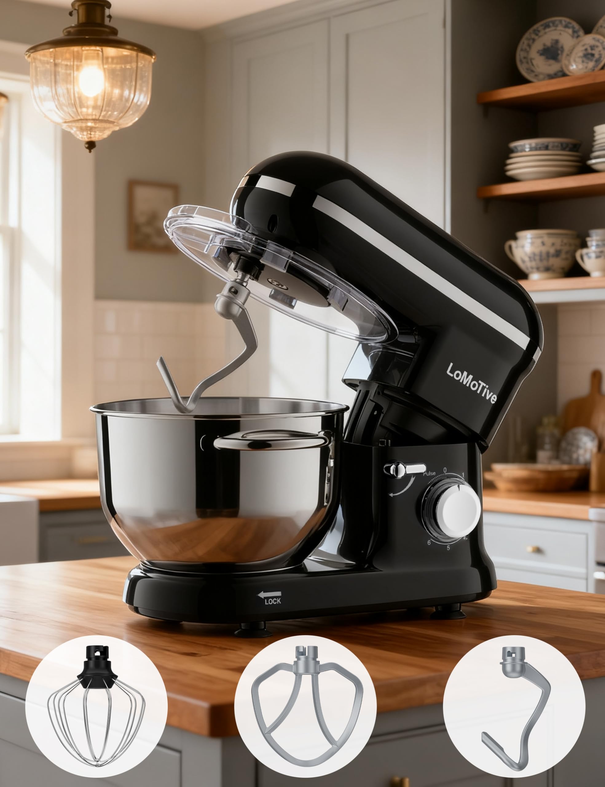 Amazon.com: 6QT Stand Mixer with Dual Handle Bowls, 660W Pure