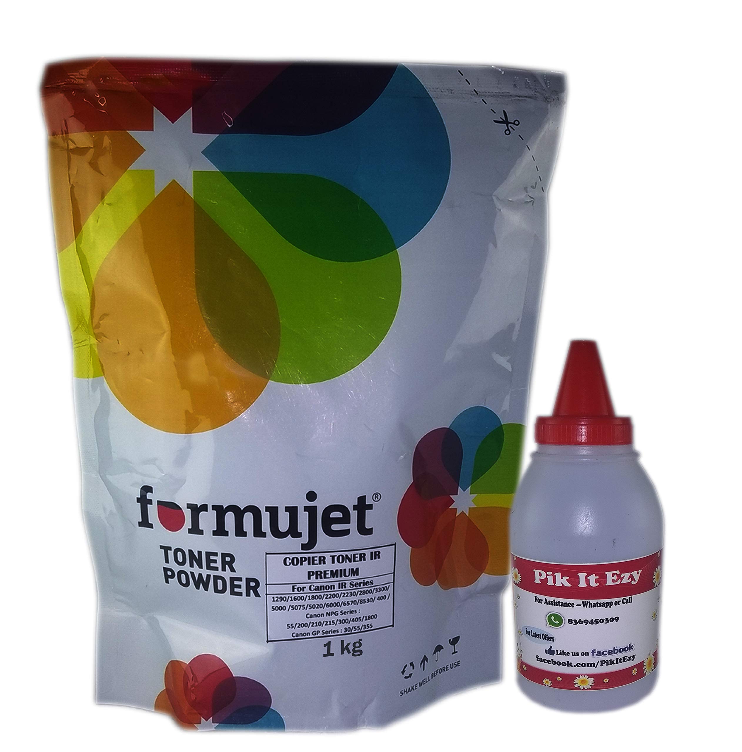 Formujet IR Premium Copier Toner Powder 1kg Compatible for Canon IR Series, Canon NPG Series, Canon GP Series Copier Toner Powder