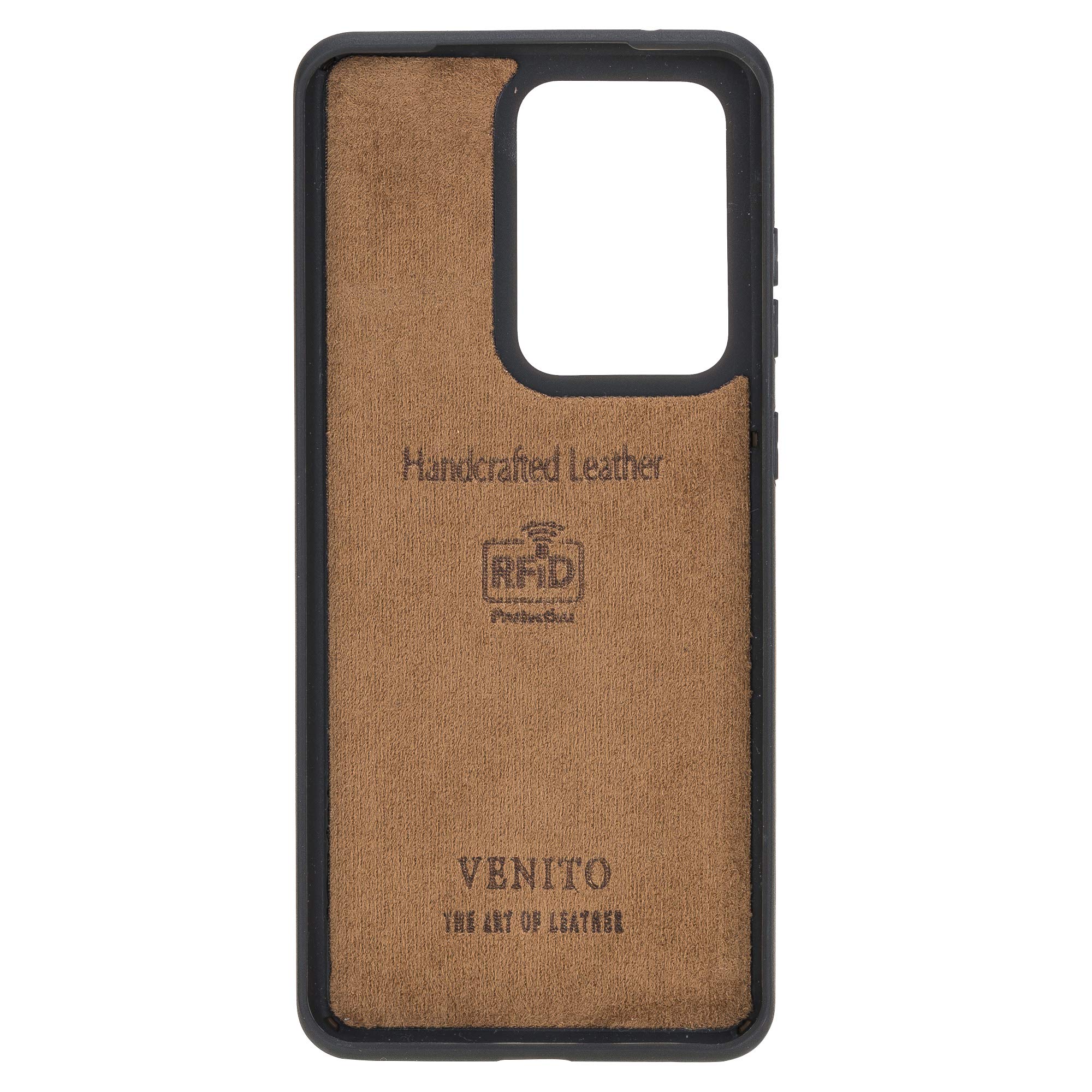Venito Capri Étui Portefeuille en Cuir à Clipser pour Samsung Galaxy S20 Ultra – Extra sécurisé avec Coque arrière rembourrée et Protection RFID Marron Antique