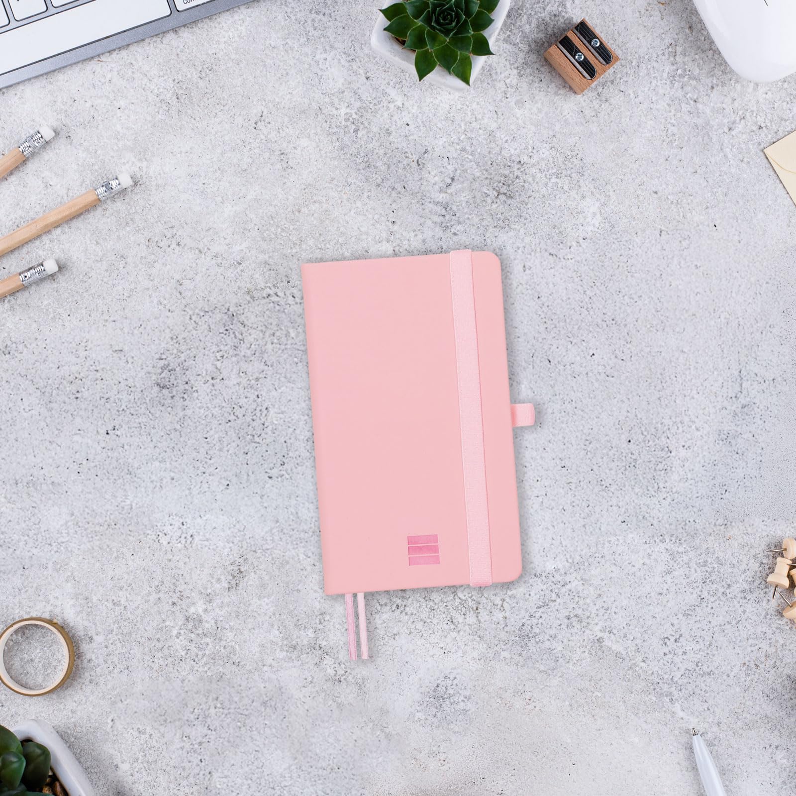 FINOCAM - Nexo Notebook Soft Cover Plain Pink, Pocket - Image 2