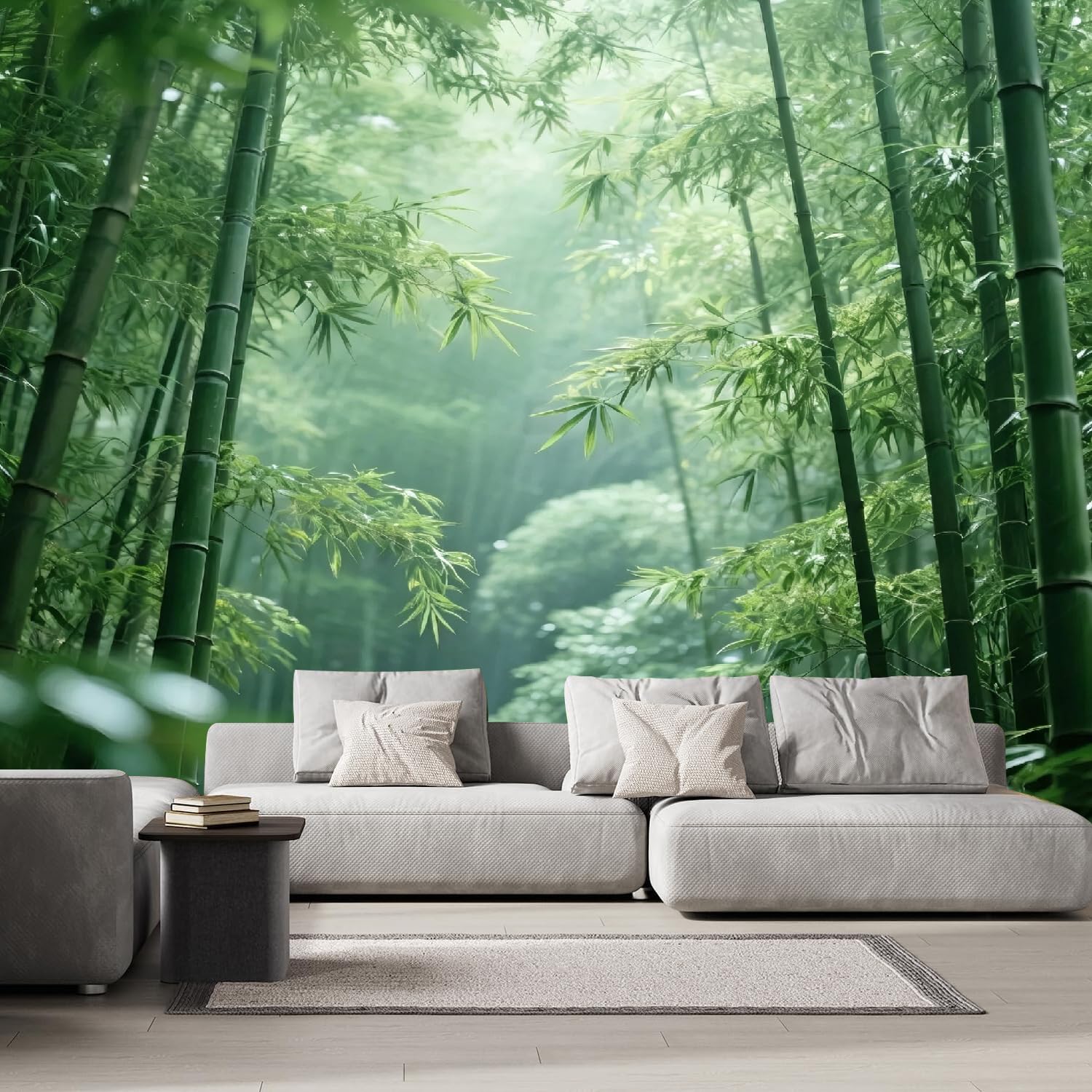 Bambù Carta da Parati Non Tessuta 300x210 cm Foresta Natura Carta da Parati Panoramica Arte Murale Decorazione Parete Poster per Camera Da Letto Soggiorno H1339