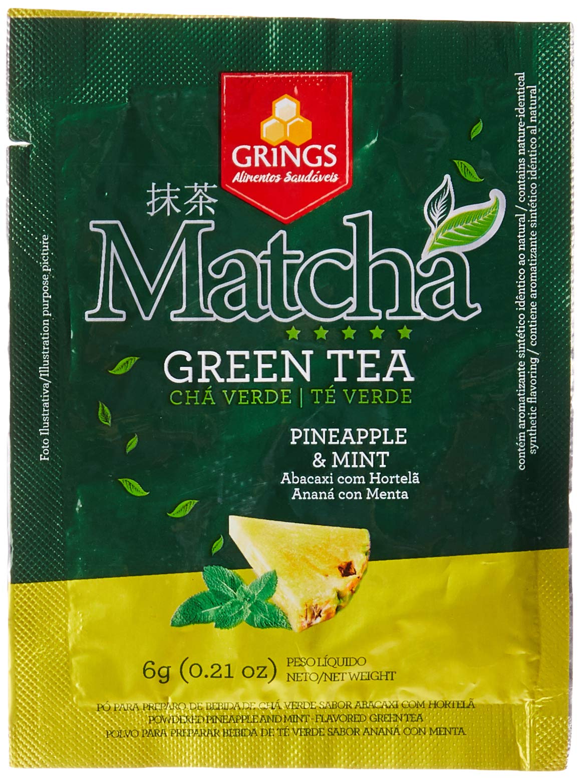 Matcha Abacaxi Hortela Grings 6G | Amazon.com.br