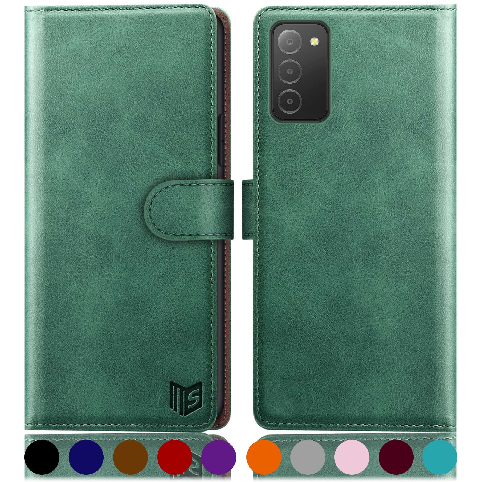 SUANPOT for Samsung Galaxy A03S Wallet case 【RFID Blocking】 Credit Card Holder, Flip Folio Book PU Leather Phone case Shockproof Cover Women Men for