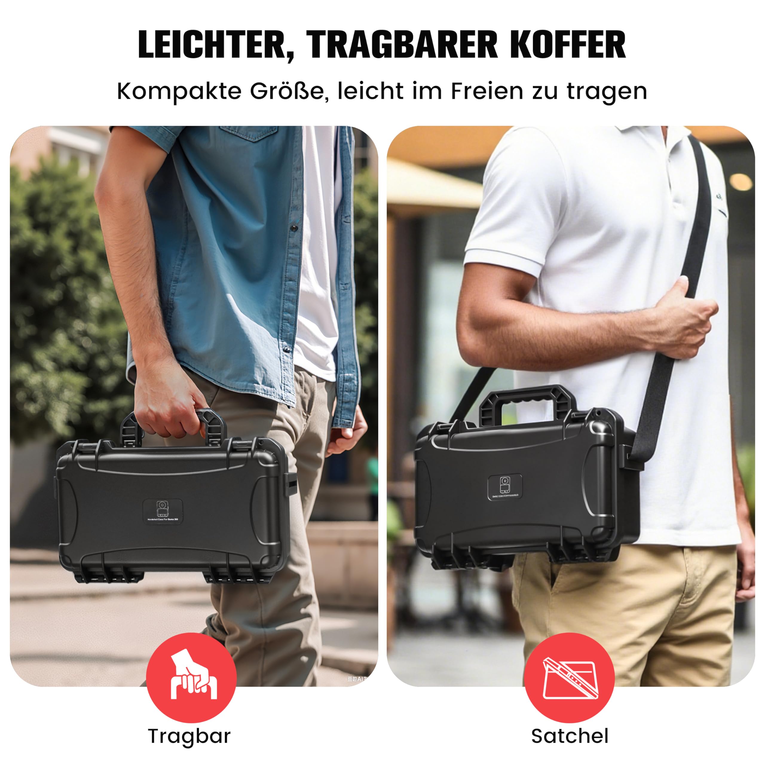 STARTRC PHOTO Osmo 360 Wasserdichter Tasche,Doppelwandiger Koffer für DJI 360, Tragbarer Reisekoffer für DJI Osmo 360 Adventure Combo Zubehör