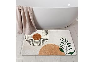 Serene Boho Haven: 20"X30" Bathroom Mat for Tranquil Bathing