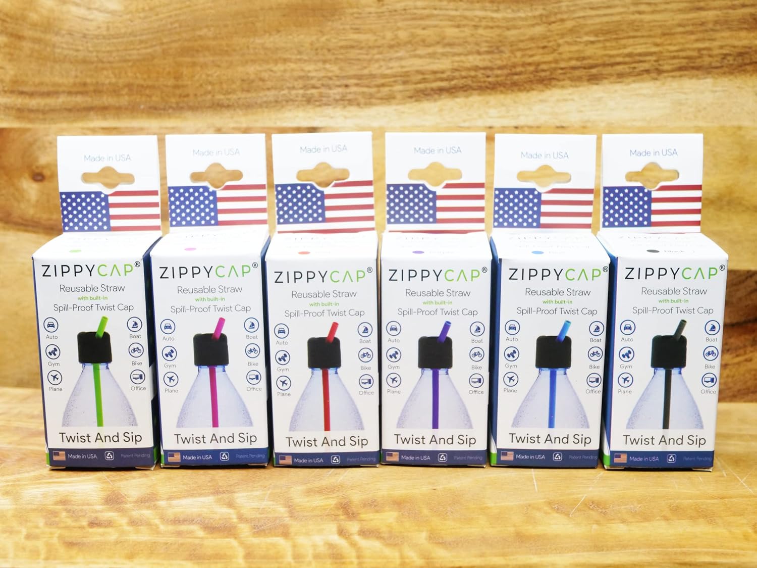 Reusable Silicone Straw | Built-in Universal SpillProof Twist Cap | Green Straw | Two Pack