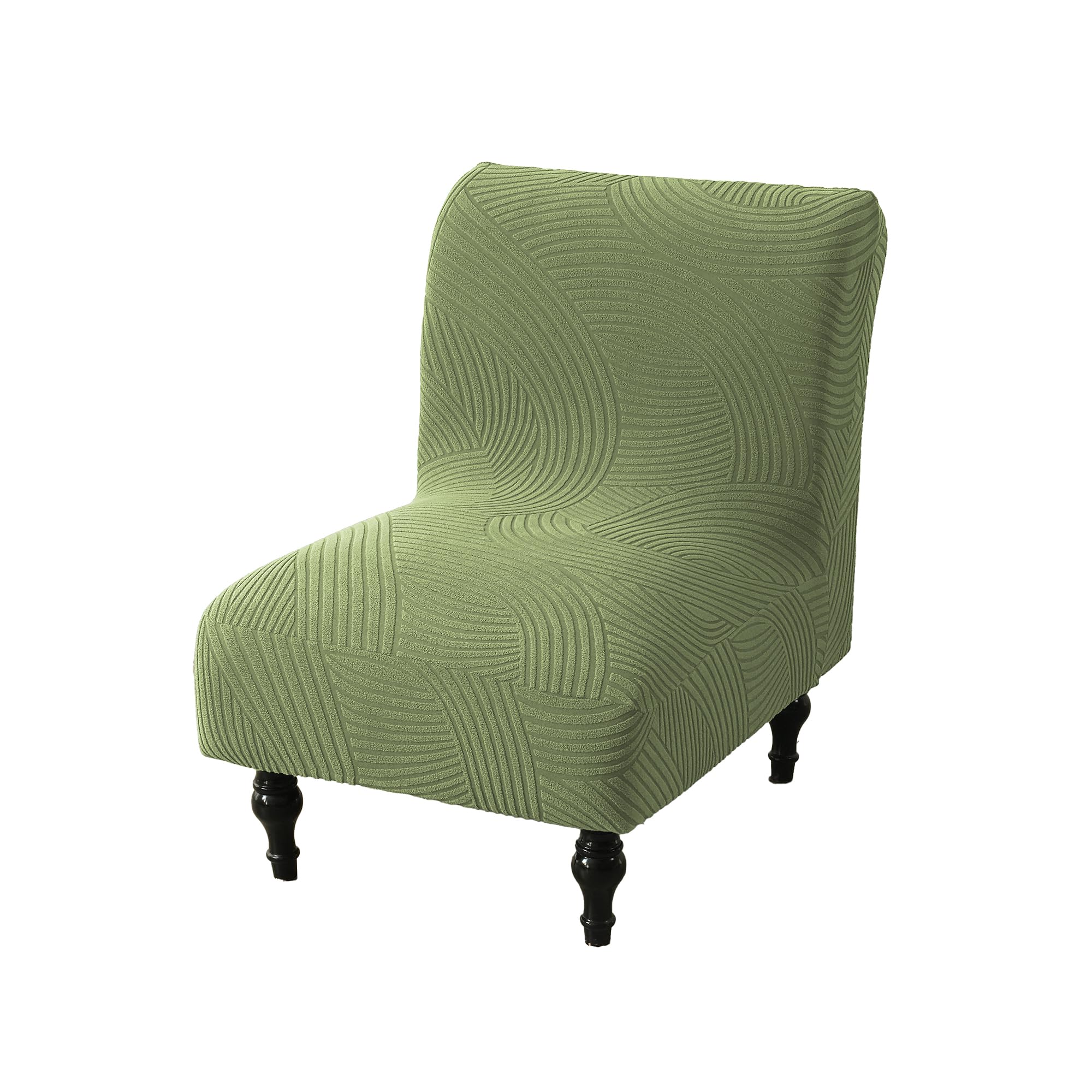 Eco-Ancheng Armless Chair Slipcover Removable Armless Accent Chairs Covers Washable Armless Slipper Chair Slipcover Printed Armless Chair Furniture Protector Covers for Living Dining Room Hotel,22