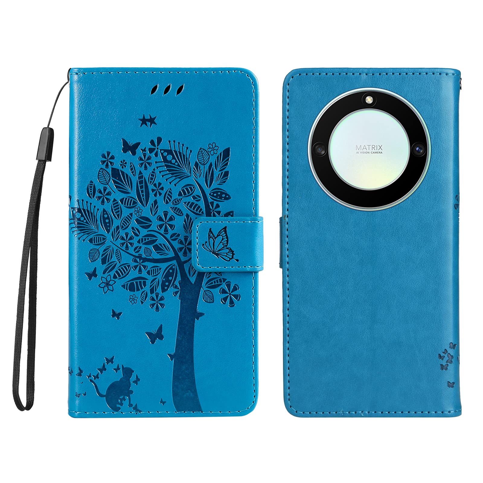 Coque Livre (bookstyle) à Rabat Pour Honor Magic 5 Lite, X9a, X40 - Noir - Marque MTB - Neuf