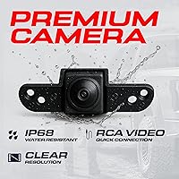 Vista 4 de Master Tailgaters Black Tailgate Handle with Backup Camera Replacement for Nissan Frontier (2013-2016) IP68 Waterproof Parking Grid Lines