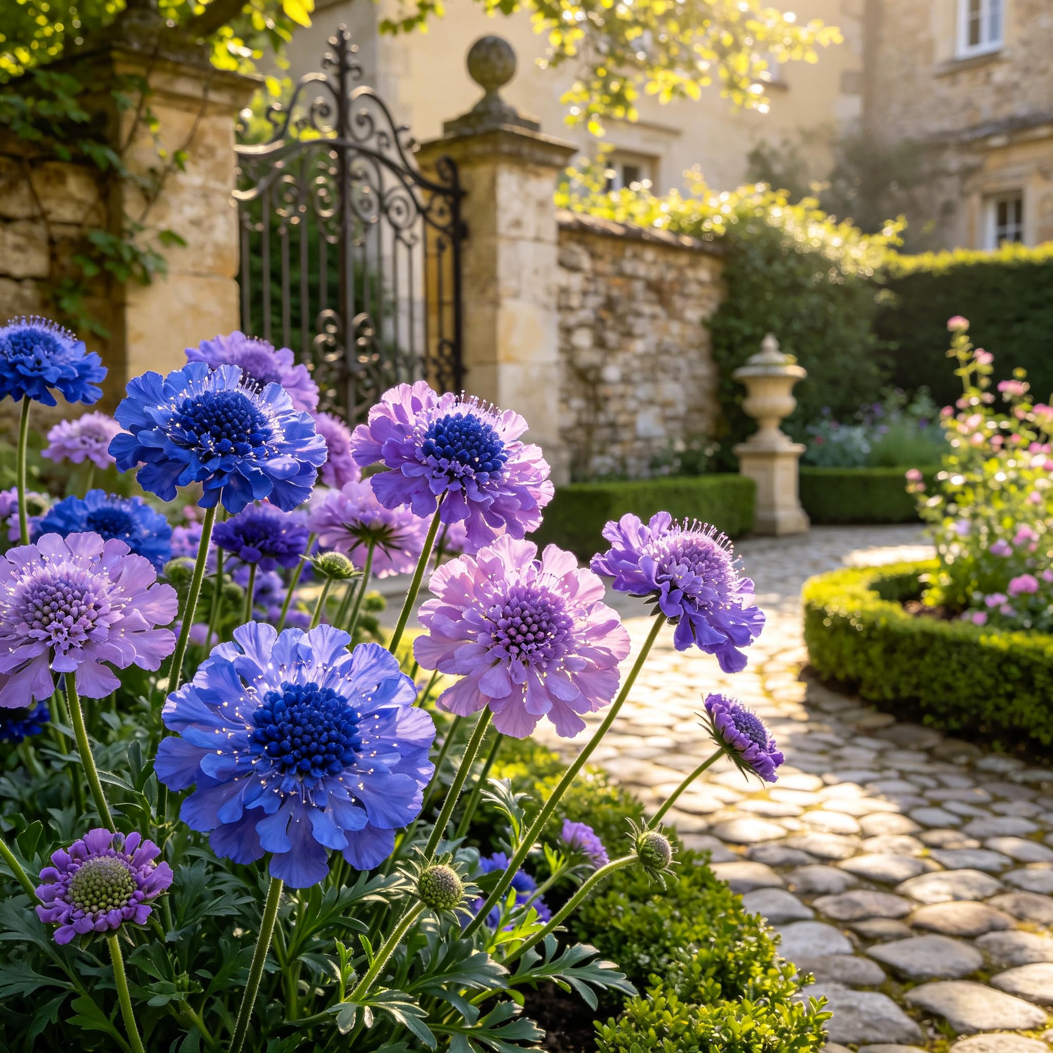 Winter-Hardy Scabiosa atropurpurea Seeds –Professional Planting for Stunning Garden Displays-1000count-A
