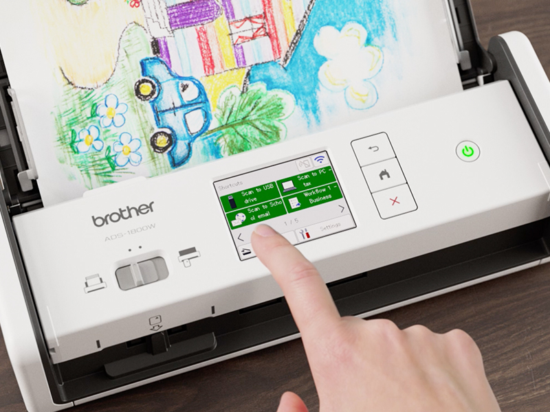 Amazon.com: Brother ADS-1800W Wireless Compact Desktop Scanner