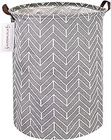 Vista 16 de QUEENLALA Cesta de Almacenamiento Grande, Cesto de Ropa Sucia/Baño/Decoración del Hogar/Cesto de Almacenamiento Redondo Plegable, Cesto para Niños