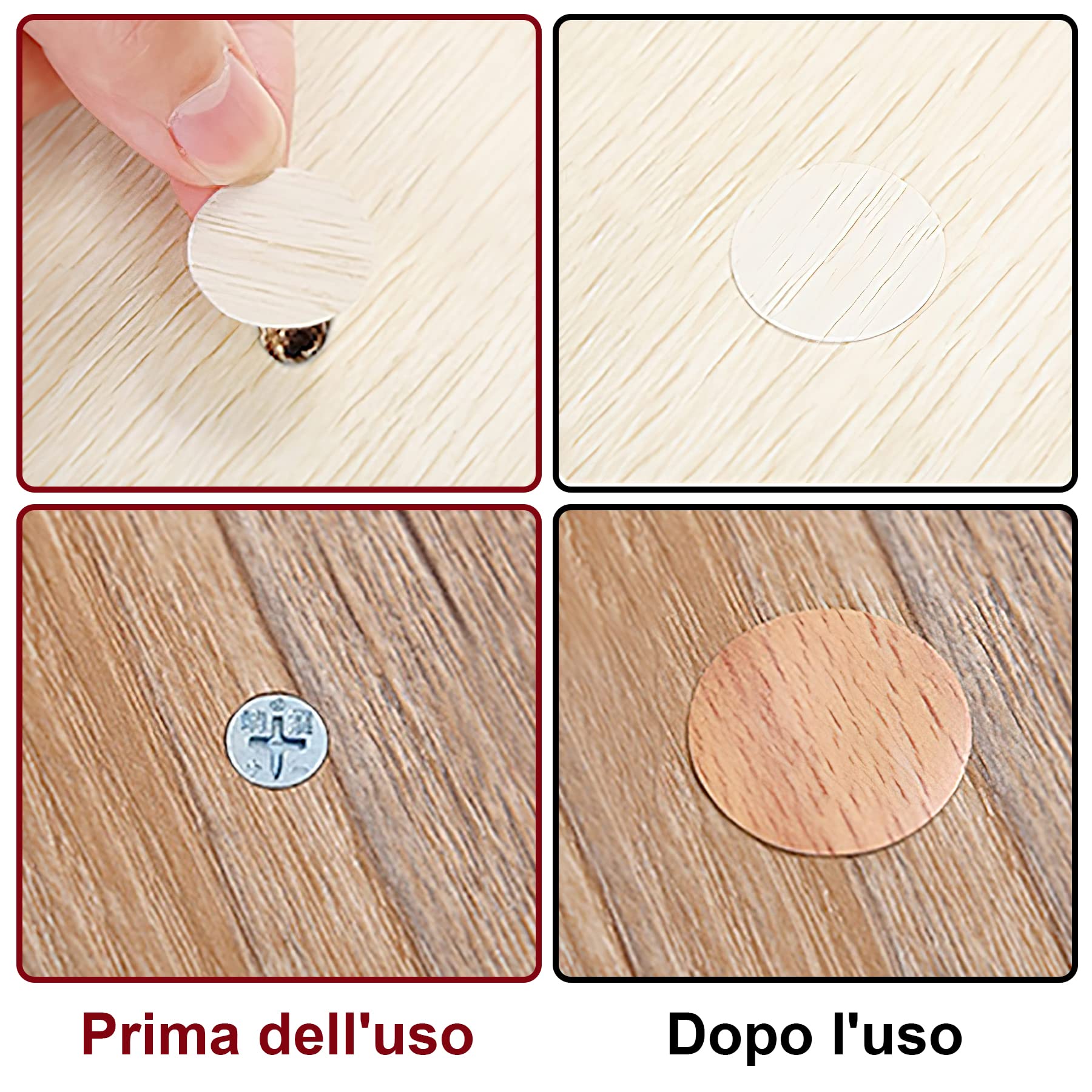 Coprifori Per Mobili, Copriviti Adesivi, Adesivi Per Fori Nel Muro Per Armadi Pareti Uffici Riparazioni Di Mobili 162 Pezzi 21 Mm 98529933