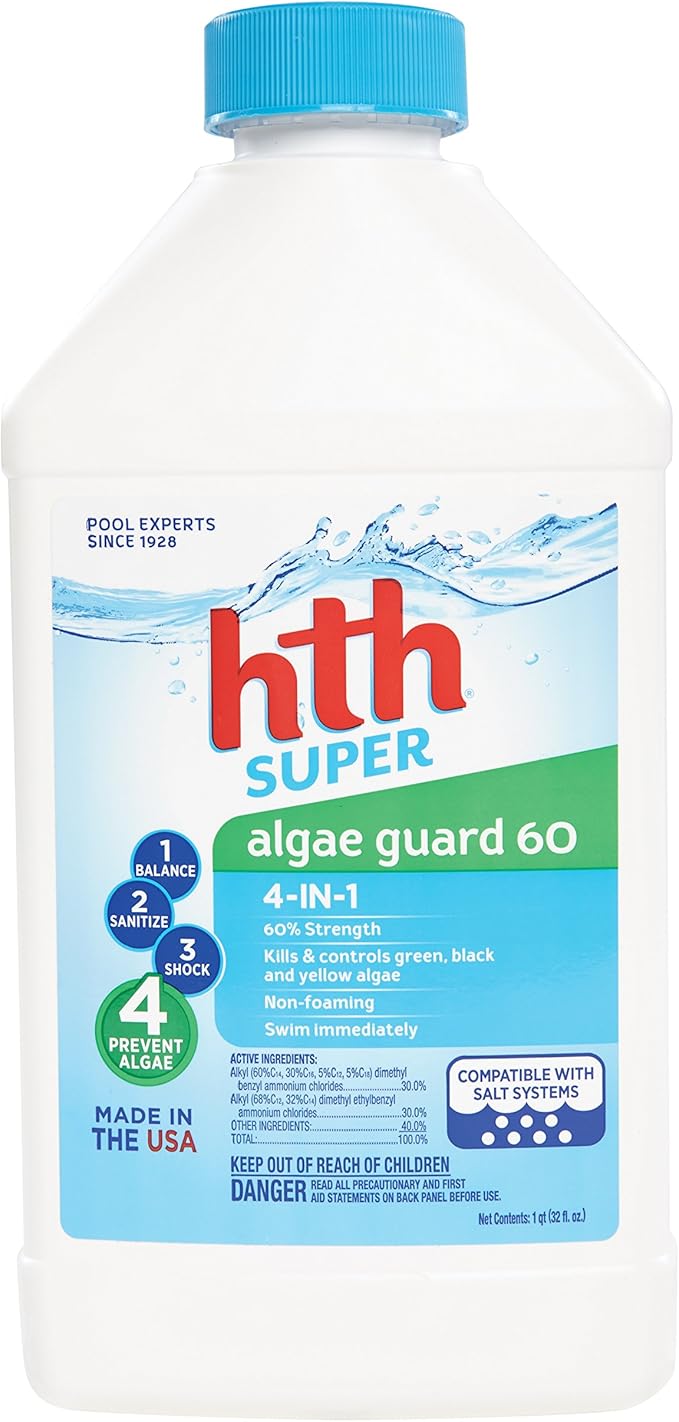 hth Pool Algaecide Super Algae Guard 60 (67064) Patio
