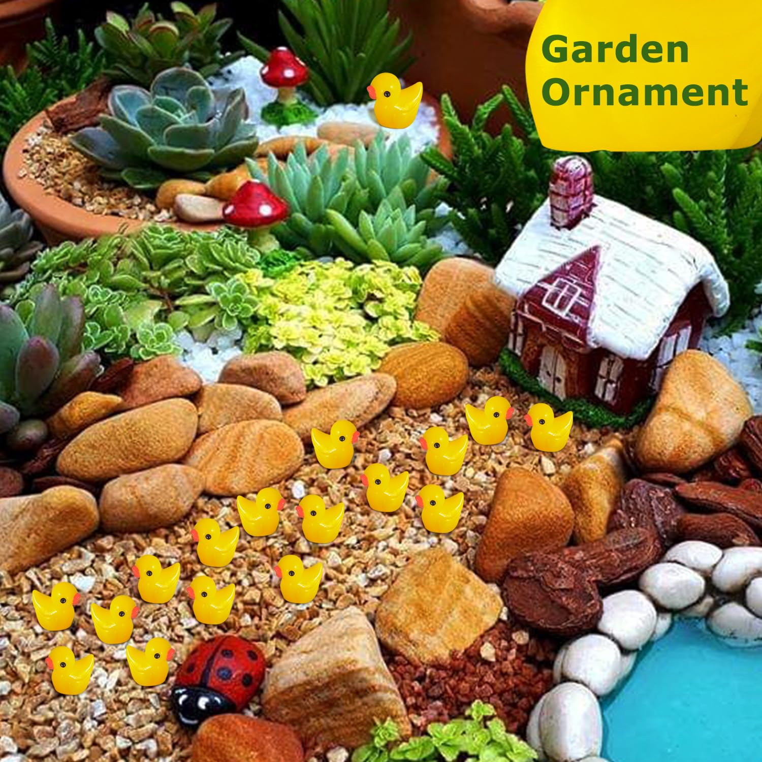 200 PCS Mini Resin Animals Tiny Glow Plastic Turtles Small Crafts, For Dollhouse Aquarium Micro Landscape Potted Fairy Garden Decoration