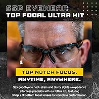 Vista 3 de SSP Eyewear Top Focal Ultra Tactical Safety Shooting Glasses, HD A-Eye NVR/fog Lenses