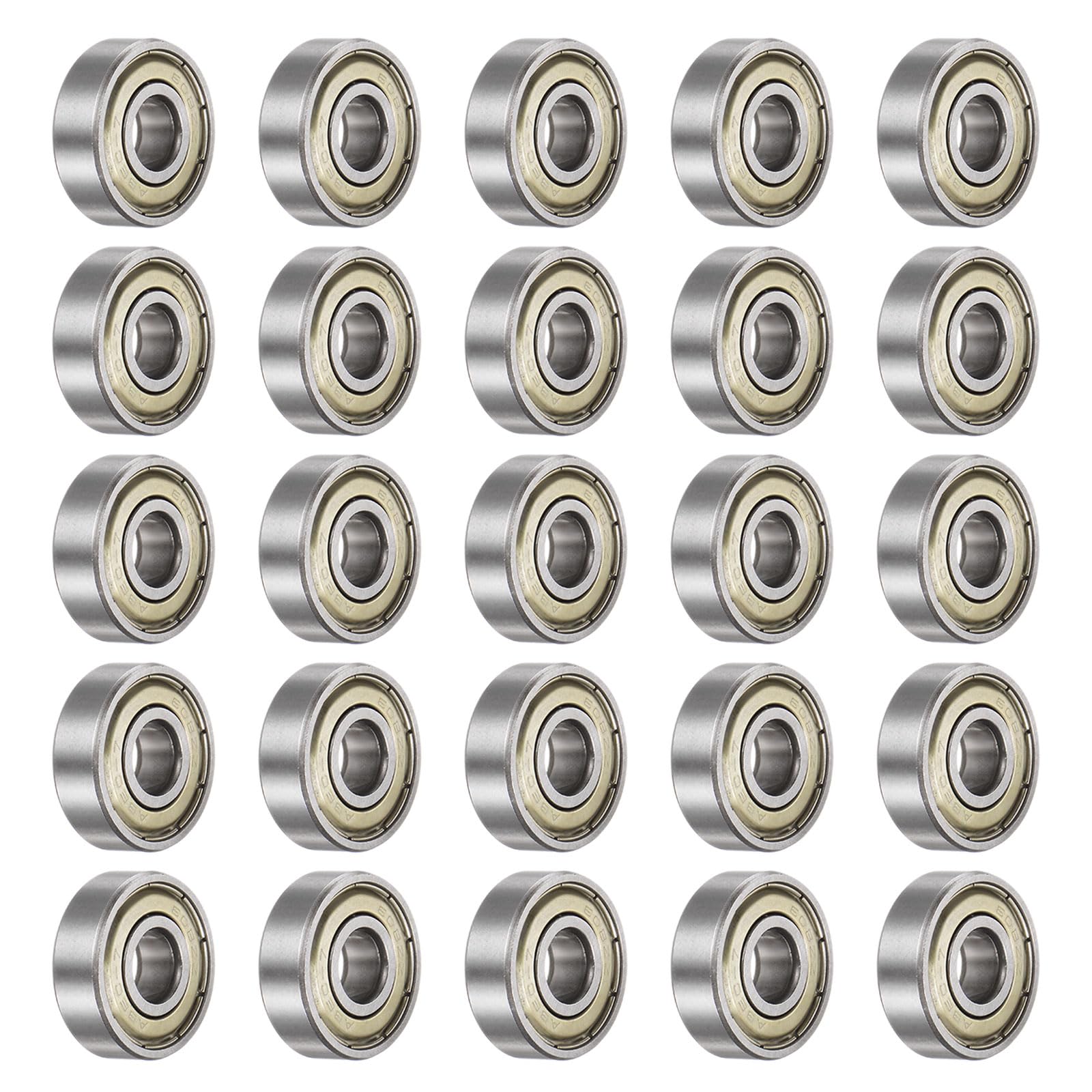 QUARKZMAN 100pz 608ZZ Profondo Scanalatura Sfera Cuscinetti 8mm Foro 22mm OD 7mm Spessore Carbonio Acciaio Doppio Schermato ABEC1 Z1 Cuscinetto per Motori