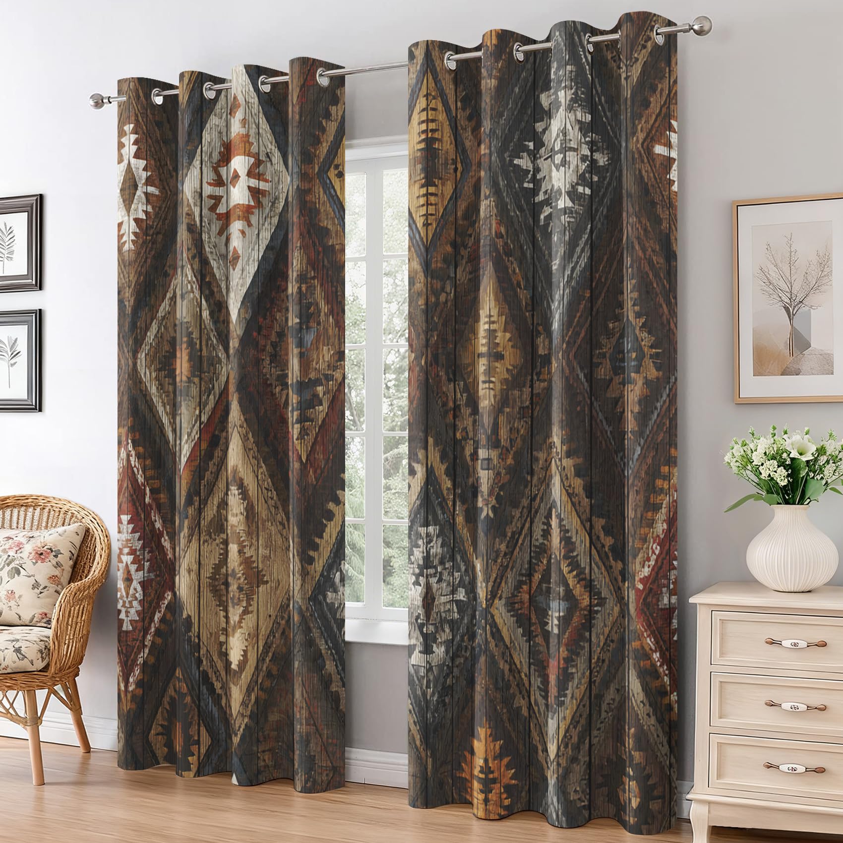 Blackout Curtains for Living Room Bedroom, Eyelet Thermal Window Treatments 84 Drop - 2 Panels 46 x 84 Inch, Home Decor pw&67
