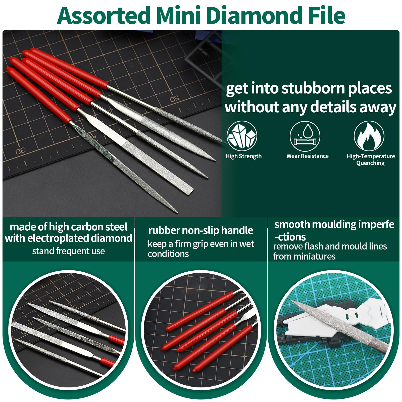 Yauhar 24Pcs Hobby Building Tools Kit, Modeler Basic Tools Craft Set for Gundam Model Building Assembling Repairing - Image 4