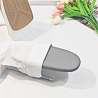 Vista 6 de Mini Ironing Board Tabletop - Portable Folding Small Ironing Board with Black Velvet Drawstring Storage Bag, Compact Travel Iron Board for Sleeves