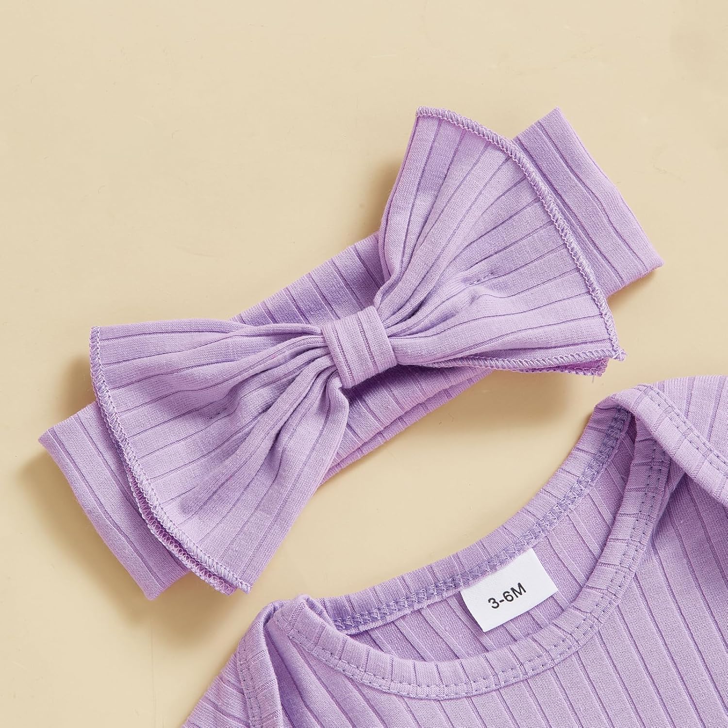 Newborn Baby Girl Clothes Jumpsuit Ruffle Romper Bodysuit Pants Headband One-Piece Coming Home Hospital Outfits - Image 5