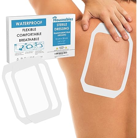 60 Pieces Transparent Stretch Adhesive Bandage Waterproof Wound - View #3