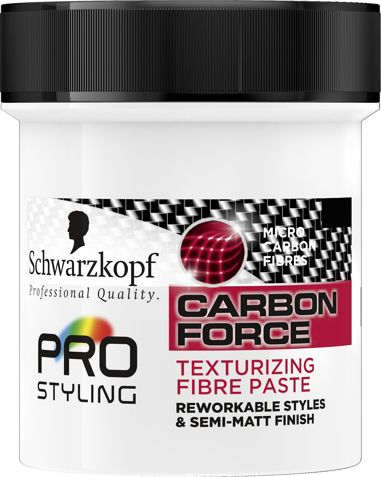 Schwarzkopf Pro Styling Carbon Force Paste 130 ml - Pack of 6
