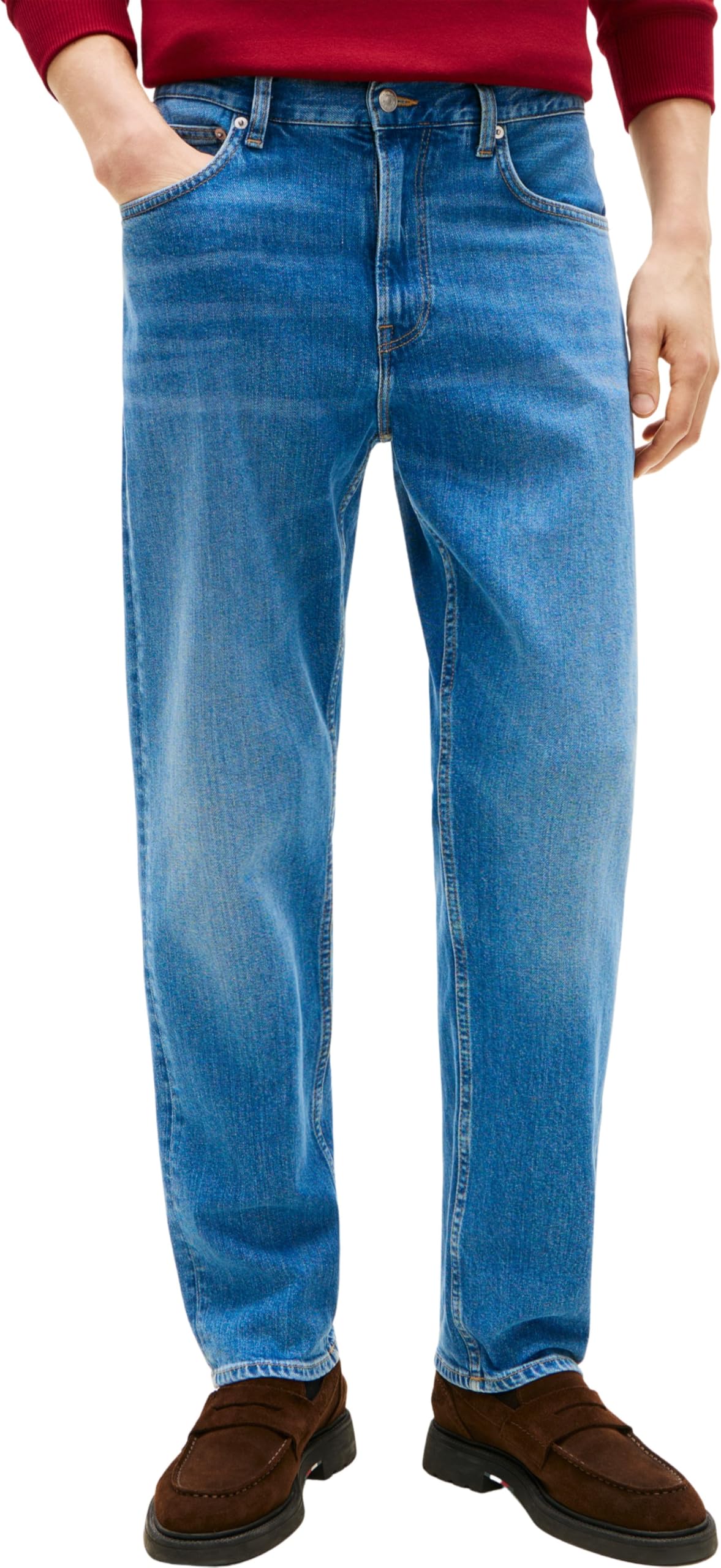 Tommy Hilfiger Men Regular Mercer ST WHILY Blue MW0MW41886 Other Jeans, Denim, 36W / 34L