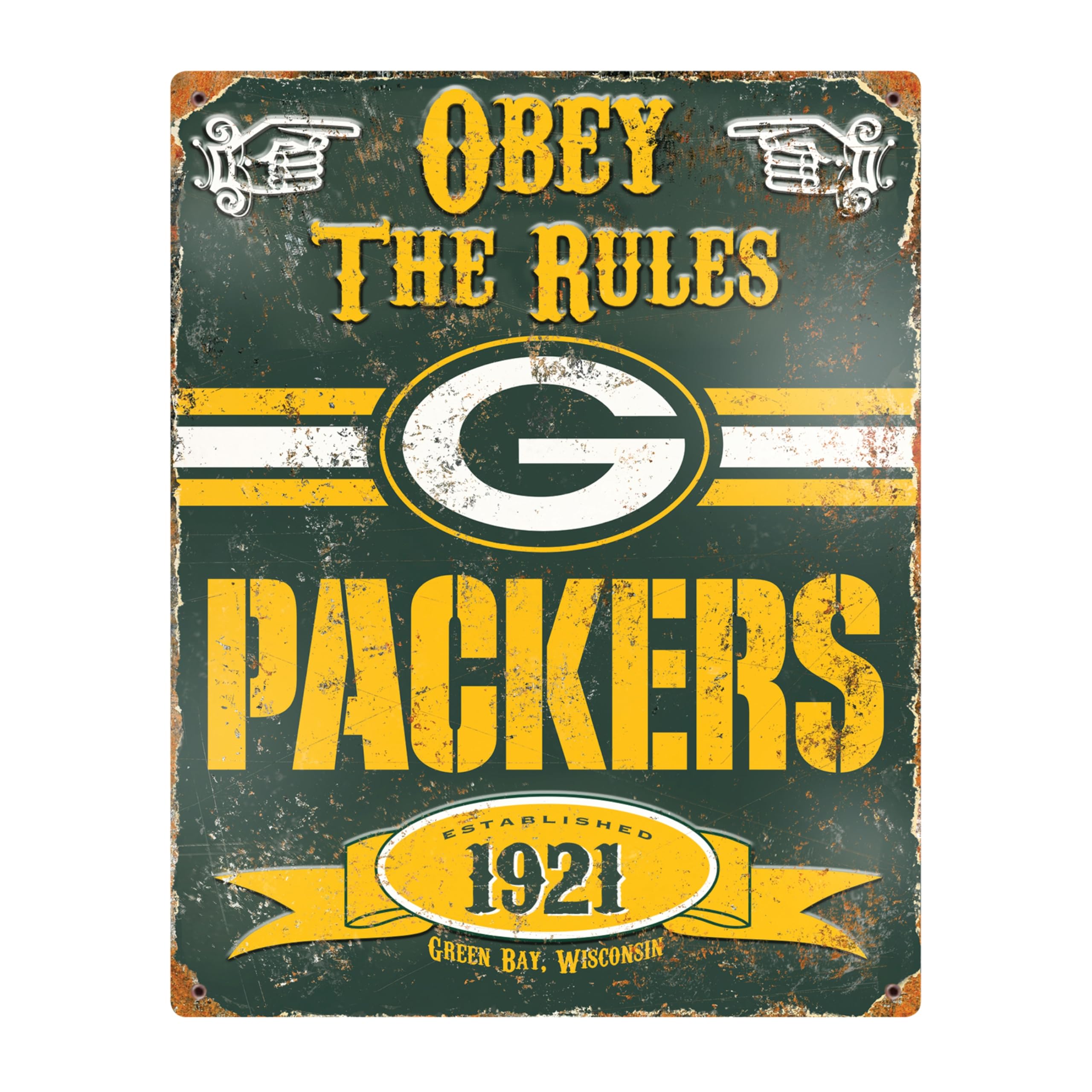 Party Animal Letreros Vintage de Metal en Relieve de la NFL